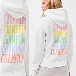 Champion Pastel Reverse Weave Hoodie Sweatshirt S